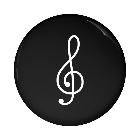 Musician Treble Clef Music Pin Buttons