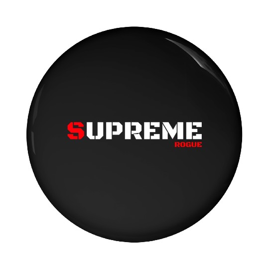 Supreme Rogue Bad Military Style Gaming Gamer Pin Buttons