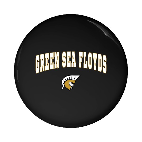 Green Sea Floyds High School Trojans Pin Buttons