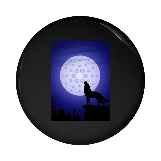 ada cryptocurrency-Crypto Wolf Pin Buttons