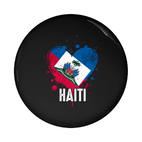 Haitian Vacation Haiti Flag Pin Buttons