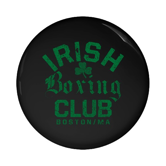 Irish Boxing Club Boston Massachusetts Pin Buttons