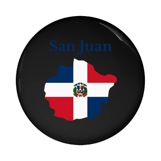 San Juan Province Dominican Republic Pin Buttons