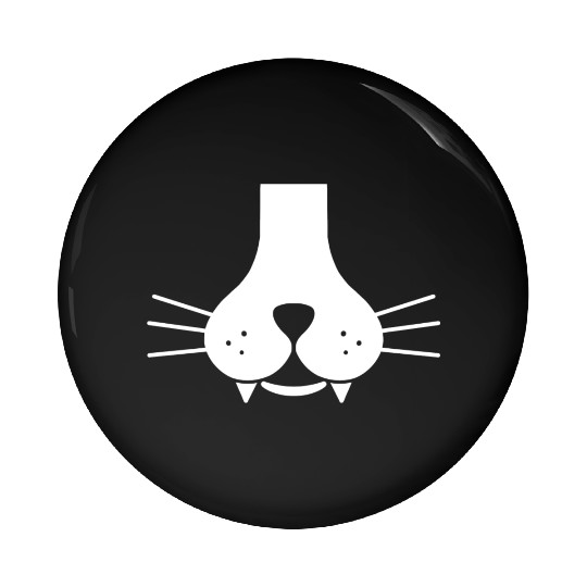 Meowy Cat Face Pin Buttons