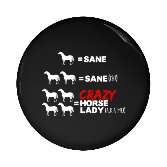 Crazy Horse Lady Pin Buttons