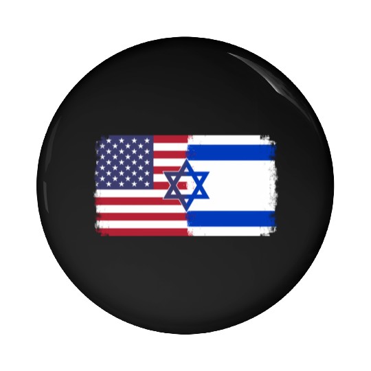 Israel Usa Flag Pin Buttons