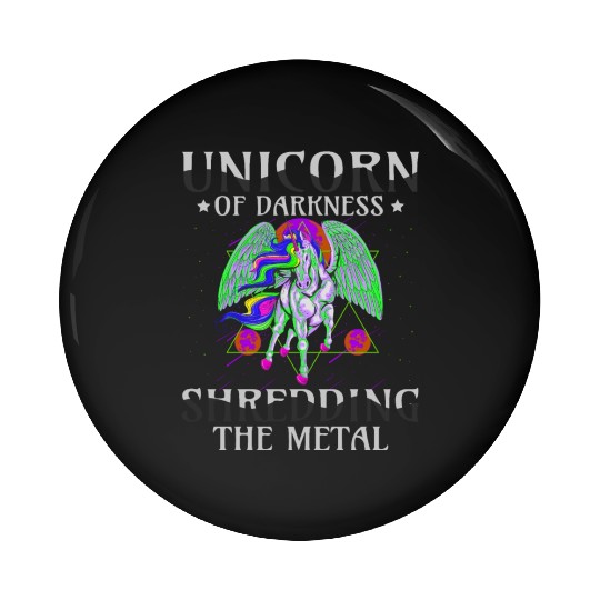 Goth Rock Satan Unicorn Festivals Death Metal Pin Buttons