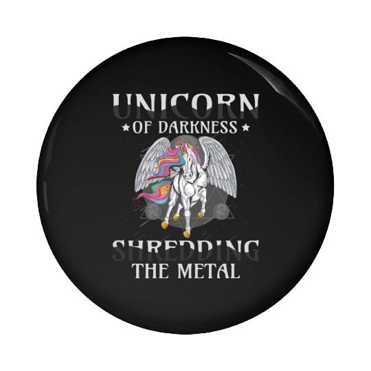 Goth Rock Satan Unicorn Festivals Death Metal Pin Buttons