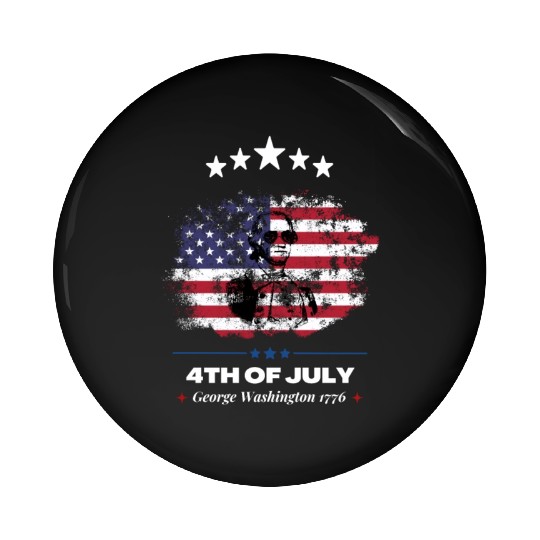 4th Of July Suck It England George Washington 1776 Pin Buttons