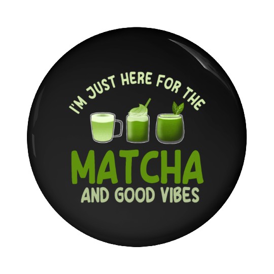 Great Matcha Latte Lover Pin Buttons