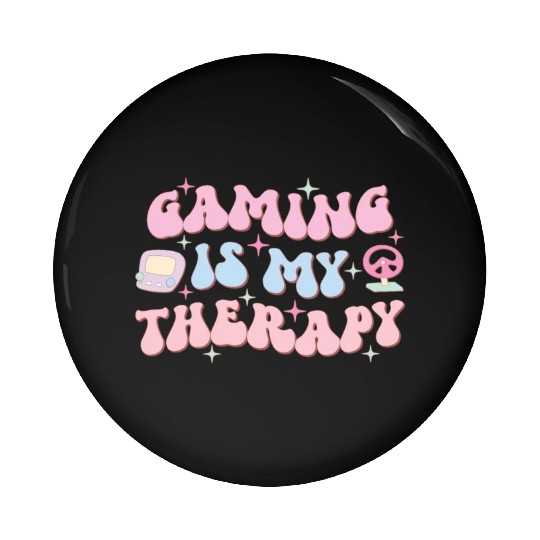 Gaming Is My Therapy, Happy Game Day Pin Buttons