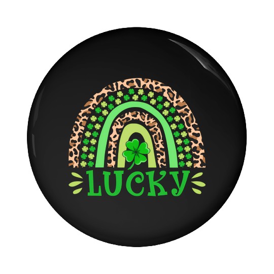 St Patricks Day Lucky Shamrock Shenanigans Pin Buttons