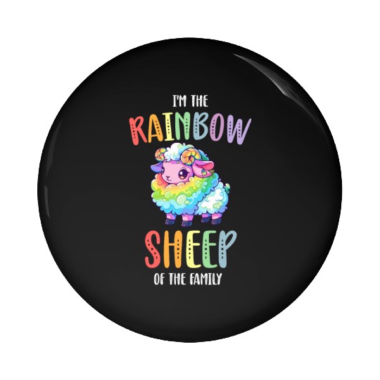 Rainbow Sheep Lesbian Gay Community Transgender Pin Buttons