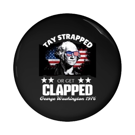 george washington teshirt Pin Buttons