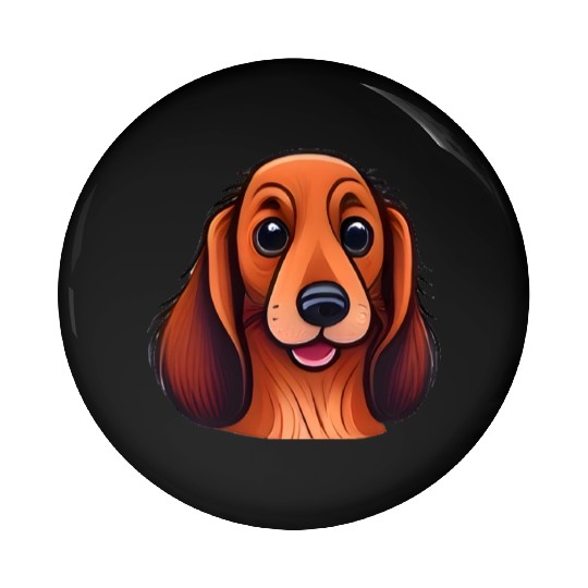 Sweet Dachshund Pin Buttons