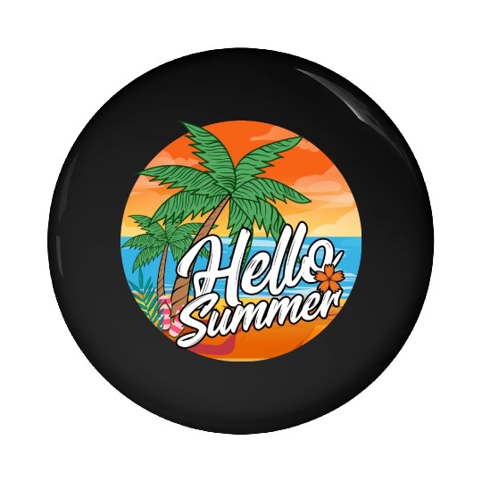 Hello Summer Pin Buttons