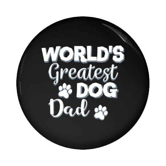 World's Best Dog Dad Pin Buttons