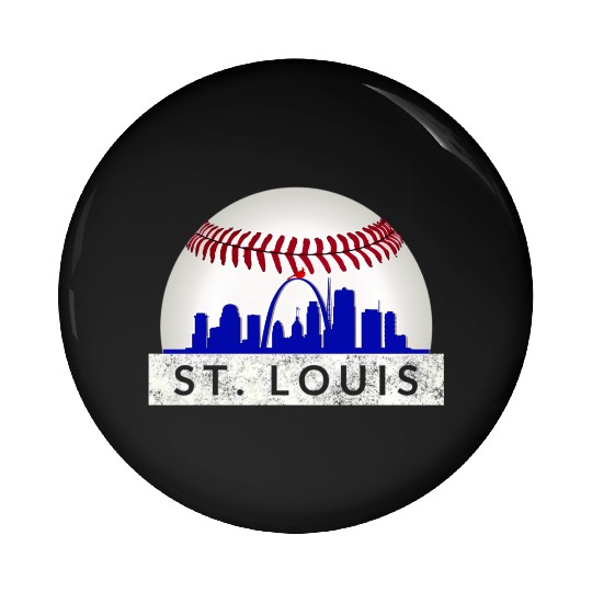 Saint Louis Red Cardinal Dress Hometown Skyline Gi Pin Buttons