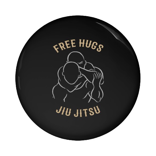 Jiu Jitsu Free Hugs Jujitsu Bjj Mma Pin Buttons