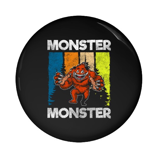 Monster Fright Character Monster Hunter Pin Buttons
