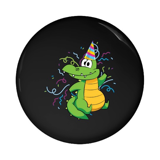 Alligator Party Reptile Animal Crocodile Pin Buttons