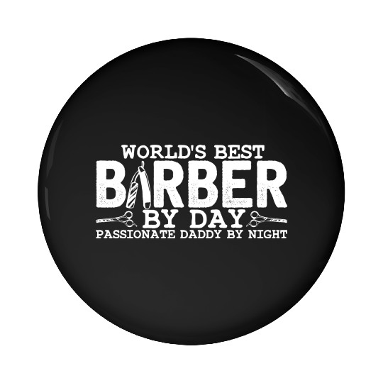 Barber Dad Hairstylist Hairdresser Hair Pin Buttons