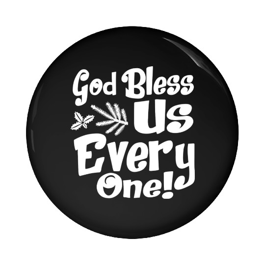 A Christmas Carol Charles Dickens God Bless Us Pin Buttons