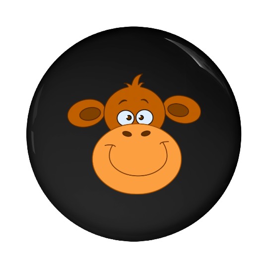 Monkey Face Pin Buttons