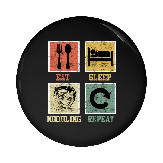 Catfish Fishing Eat Sleep Noodling Repeat Pin Buttons