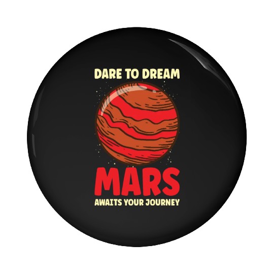Mars Explore Astronaut Astronomy Solar System Pin Buttons