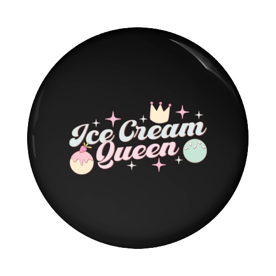 Ice Cream Queen, Happy Summer Holiday Pin Buttons