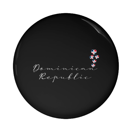Dominican Republic Pin Buttons