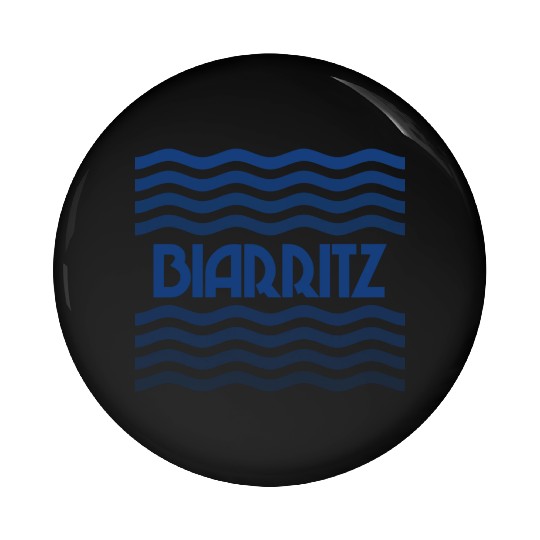 Biarritz France nostalgia Pin Buttons