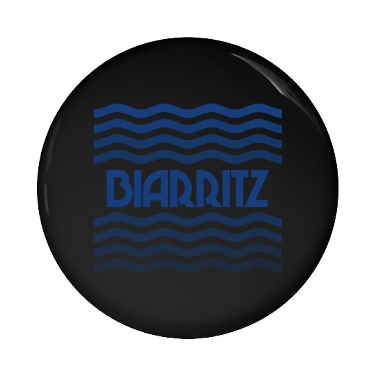 Biarritz France nostalgia Pin Buttons