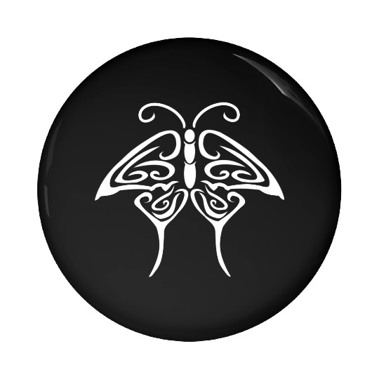 Tribal Butterfly Tattoo nostalgia Pin Buttons