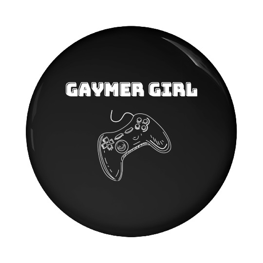 Gaymer Girl Video Gaming Gamer Design green Pin Buttons