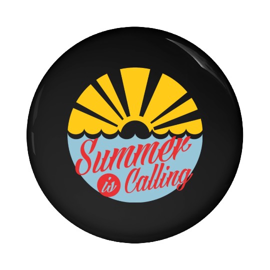 Summer's Call: Embrace the Sun Pin Buttons