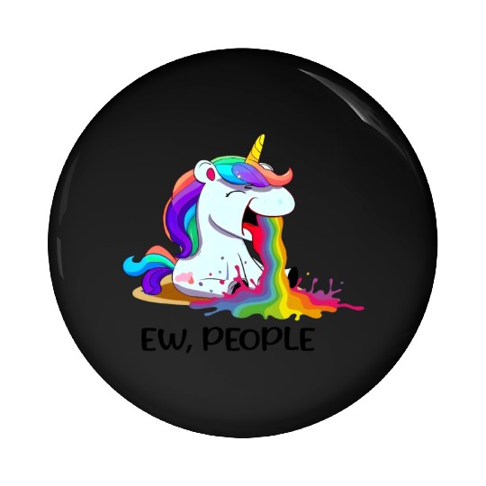 Ew People Unicorn Pin Buttons