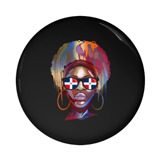Dominican Republic Pin Buttons