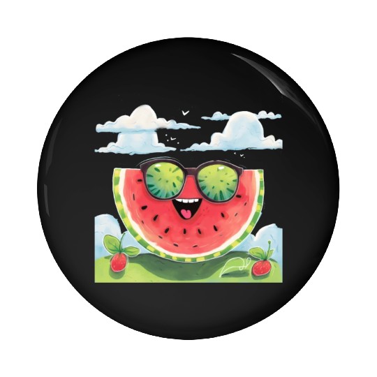 Cute Watermelon Party Summer Melon Fruit Pin Buttons