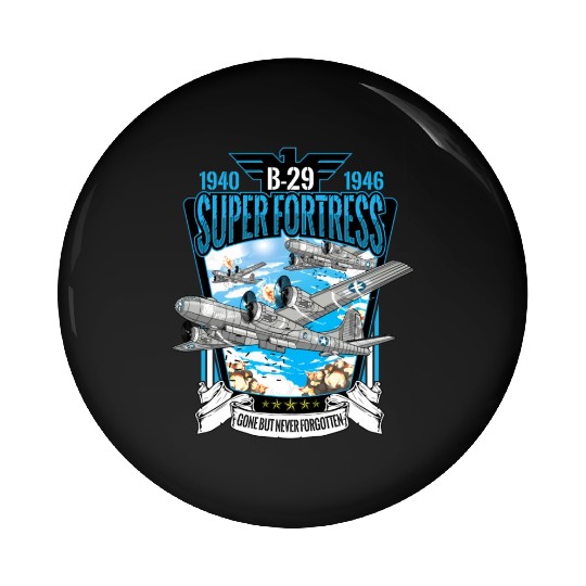 World War 2 Aircraft Wwii B-29 Superfortress Bombe Pin Buttons