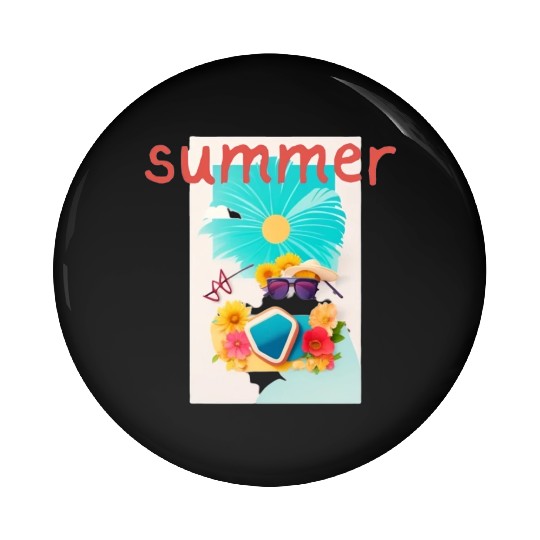 Summer Vibes Pin Buttons - Embrace the Sun with Style