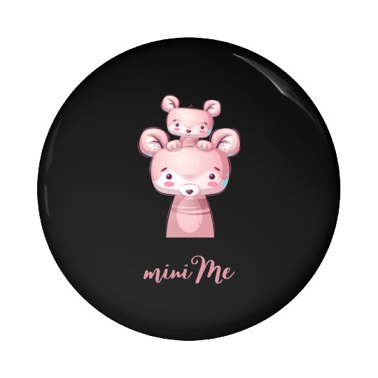 Cute Little Pink Mini-Me Pin Buttons