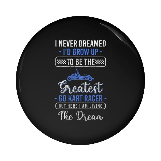 Kart Driver Racing Race Pin Buttons