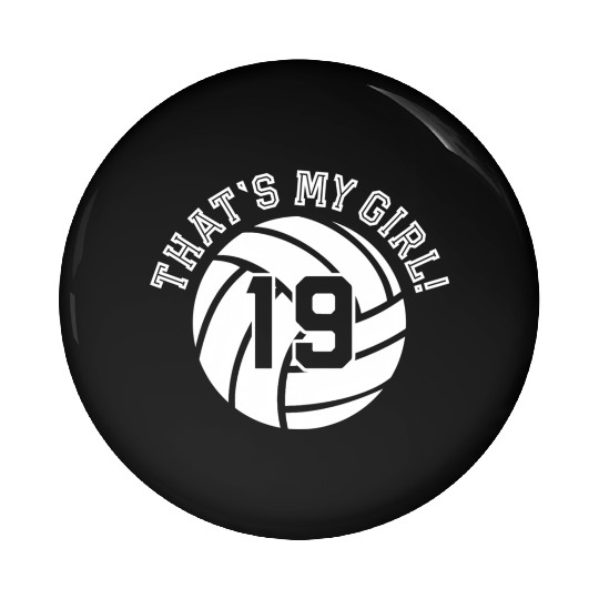 19 Volleyball Player That'S My Cheer Mom Dad Team Pin Buttons