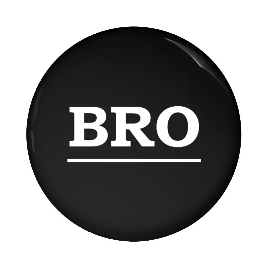 Bold Brotherhood Text Design Pin Buttons