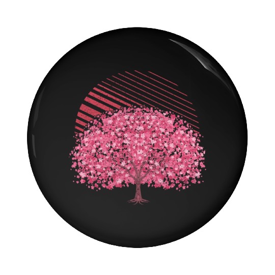 cherry blossom tree gift Japanese Sakura Pin Buttons