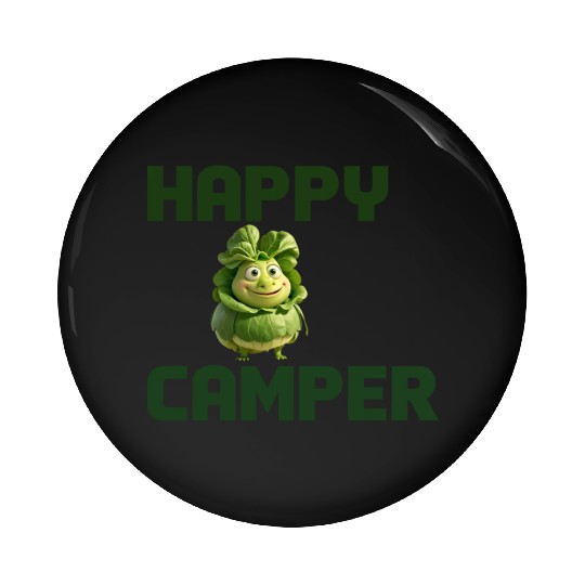 happy camper Pin Buttons