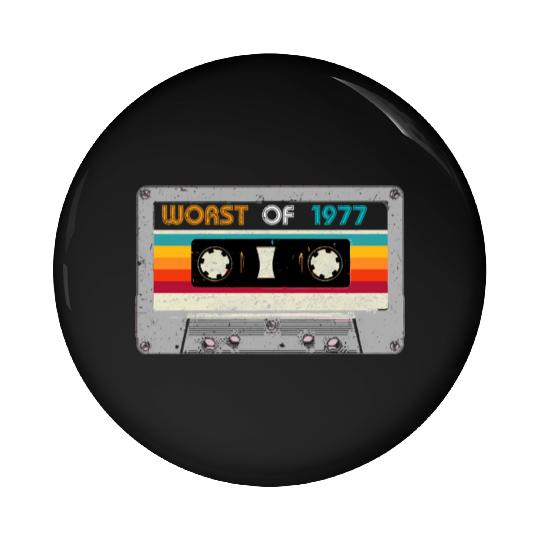 Worst Of 1977 43th Cassette Tape Pin Buttons