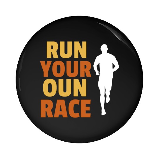 Run your own race, Race walking Pin Buttons